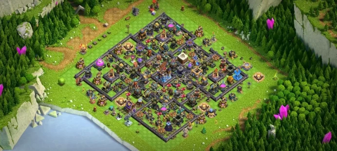 th 18level227 , hero 100,103,73,49 , 10 equipment epic, 11 magic items, 11 hero skin, 1407 war stars, 4124 gems