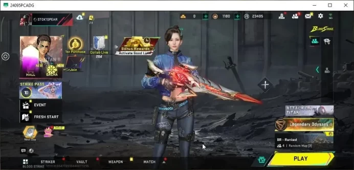 ASIA|Starter| 1 Skin ETERNAL Spear Relic Lv3| 3 Legendary [M4A1 Venom,Kala Celestial,VSS Undercurrent] |Log NetEase|BLS5708
