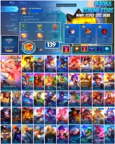 #4068 | 139 Skins | Aspirants Guinevere Daybreak Halo | Attack on Titan Yin Eren | Zodiac Martis Capricorn | Freya War Angel