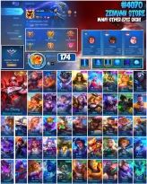 #4070 | 174 Skins | Collector Yu Zhong Blood Serpent | KOF Karina Leona | Saint Seiya Badang Pegasus Seiya | Bruno Neymar Jr