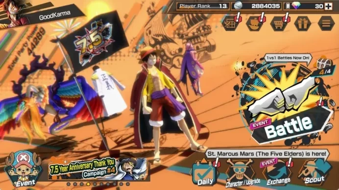 Global | EX 4 | 2 Max | PR 13 | Gol D. Roger,Zephyr,St. Marcus Mars Max,Monkey D. Luffy MAX | RD 30| LogBandai Check SS OPBR510B