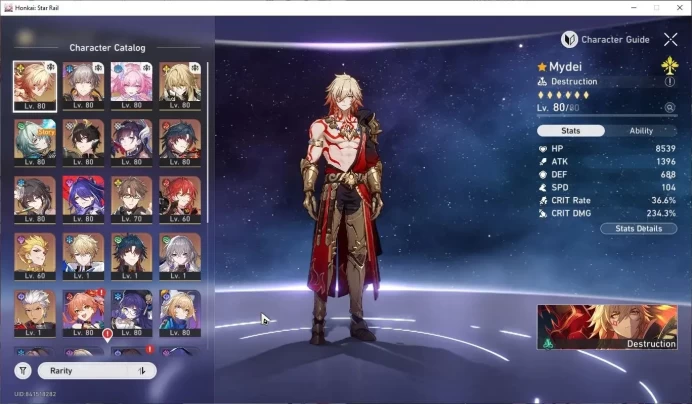 Asia|TL66|5 Limited|Mydei E1+Sign,Cyrene,Hysilens,Ruan Mei,M Blade, Etc|ManyResource|CheckSS|TakeMail(HSR849Z)