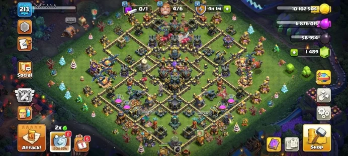 { TH 17 Max }{ 14 Equipment Epic }{ Wall Full Max }{ Hero Max }{ Defense Max }{ 379 League Medal }{ 11 Hero Skin }{ Guaranteed Security }