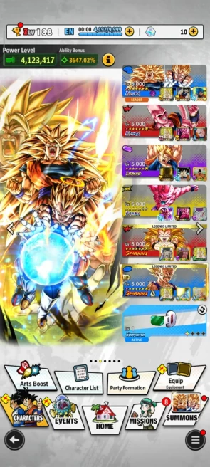 New UL GokuVegeta 8S+UL Buuhan 8S+UL Buukid+LR Vegito 8S+ Legends Vegito+Gotenks+ssj3 Goku+Sp Vegito+Good Equipment+Event Farm CC (D318)