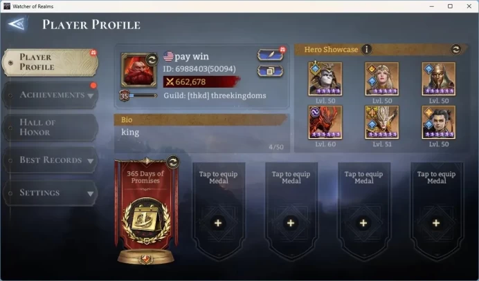 Global 50xx|Power 666k|3 Lord: Laya, Venoma, Elddr|20 Legend: Constance A1,|Dragon[Ajax]|Nightmare Easy|WOR018B