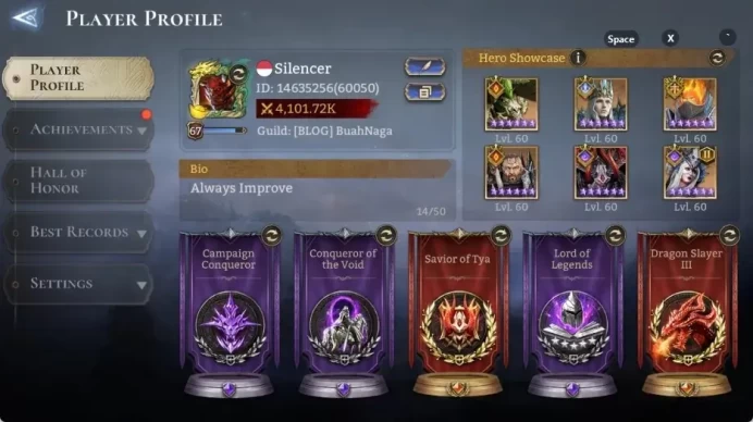 Global |Power 4.1M|6 Lord:MorriganA2,Oren,Ezareth|36 Legend:CainanA1,DiaochanA1,Aurelius GaleA1|Nightmare II | WOR027B