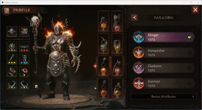 NA - High Heavens | 60 (772) Druid-Slinger | CR 40189 | Reso 330 | Inferno I | Varog Lv 30 (*2) | TakeMail DI068B