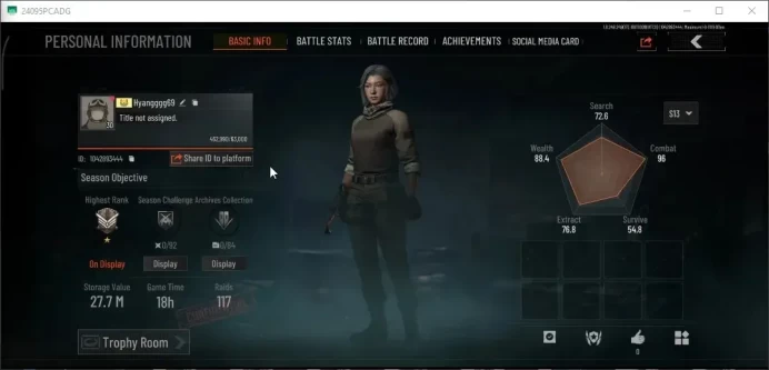 MOBILE|Lvl 30|SV 27.7M|CV 21.3M|SS MDR,CA T951,SS MCX,BD T85,RZ LR-DMR1,OF AKM,Forest MP5 Etc|CN ON|Infinite|Check SS|(AB3691)