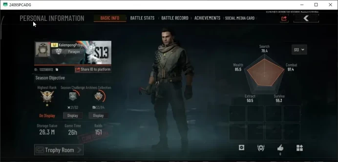 MOBILE|Lvl 30|SV 26.3M|CV 10.3M|Ba T951|VS M4A1,WP AR-57,GM AK-12,RZ LR-DMR1 Etc|3 Set|CN ON|Log Infinite|Check SS|(AB3690)