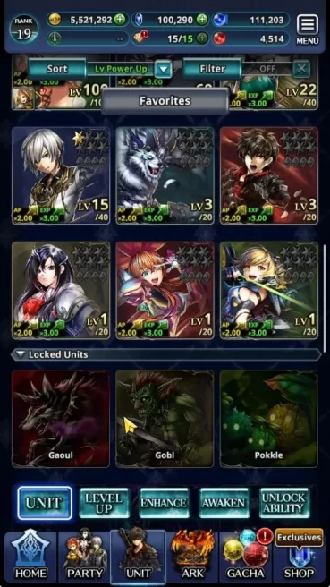 GLOBAL|Rank 19|100k Crystals|Top Tier Unit (Demon Lord Judecca-Samekh,Goddess Lilaha,Demongunner Lilebette)|1LR&14SSR Ark|LC1536