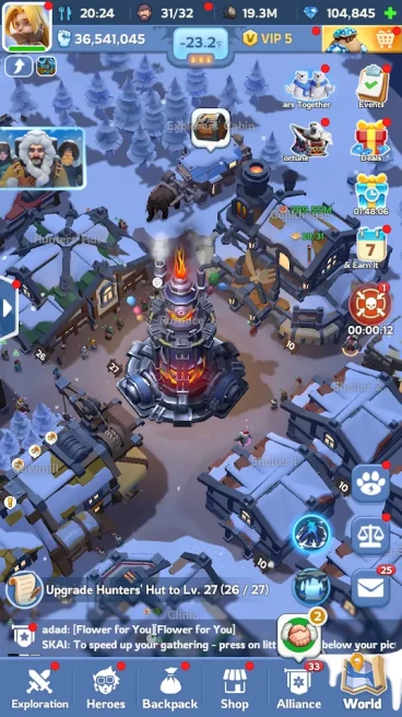 WOS230-State 4392 | VIP 5 | 37M Power(Peak) | T9 Troop | Furnace 27 | 4M2 Squad | 3 SSR Heroes | 11 Orange Gears | 115K Gems
