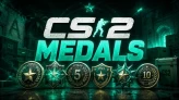 | CS2 | 4 MEDALS | Premier Season One Medal | 2024 Service Medal | 5 Year Veteran Coin | Global Offensive Badge | PREMIERE READY | H2Avy |