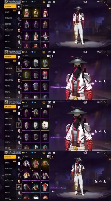 2219 - iOS Android - Server MENA - Level 54 - 61 Set - Car skin - Old set