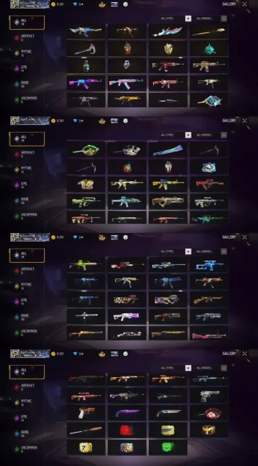 2219 - iOS Android - Server MENA - Level 54 - 61 Set - Car skin - Old set