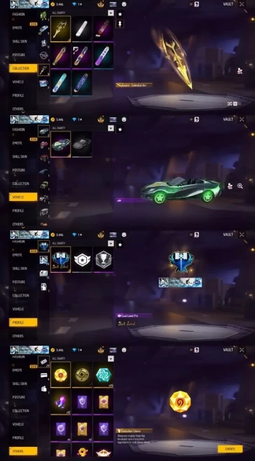 2220 - iOS Android - Server MENA - Level 33 - 15 Set - 2 Upgrade Gun- Car skin - Old set