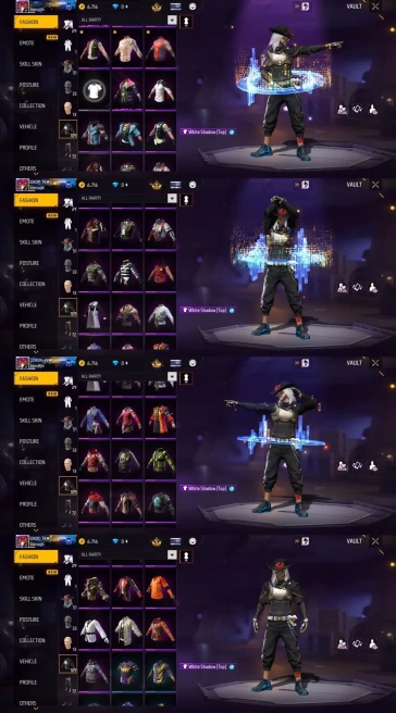 2222 - iOS Android - Server MENA - Level 49 - 109 Set - Car skin - Old set - Booyah pass