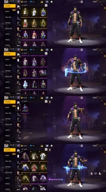 2223 - iOS Android - Server MENA - Level 61 - 216 Set - 2 Upgrade Gun - Car skin - Old set