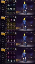 2224 - iOS Android - Server MENA - Level 51 - 68 Set - Car skin - Old set - Football uniform - Football dance