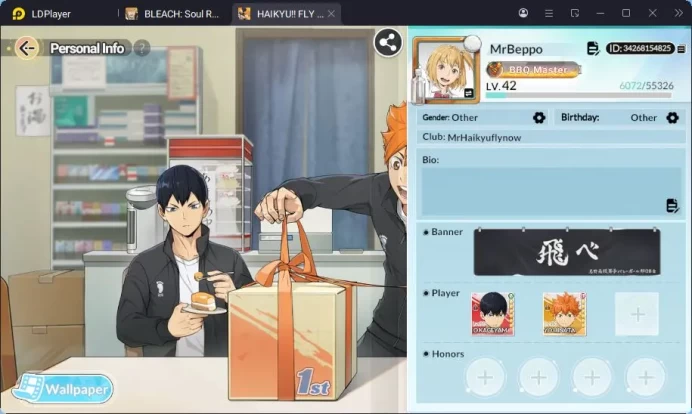 SEA |Lv.42|1SP Ginjima|1UR Kageyama|10 SSR (Tanaka,Hinata,Sawamura,Azumane,Nishinoya,ETC)|Log Google| Check SS RA872B
