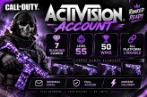 【ACTIVISION】Ranked Ready | 7 Diamond Camos | Level 55 - 50 Wins | All Platforms Linkable | Original Email | Full Access | Instant Delivery