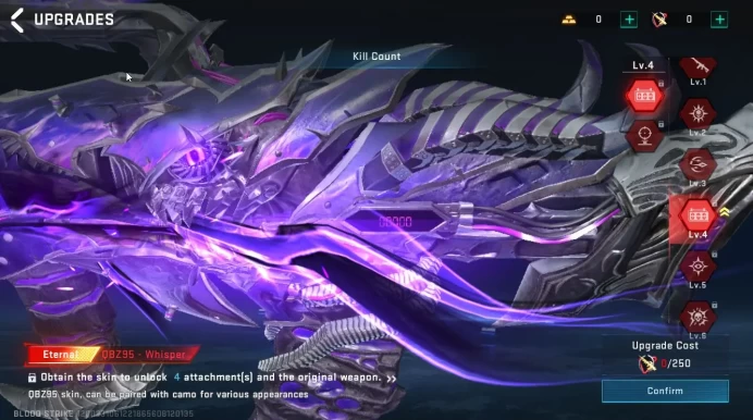 ASIA|ETERNAL QBZ95-Whisper Lv4|ULTRA Melee The iron|Collab OPM Saitama Parachute|Legendary Guns(M4A1,SVD,etc)|NetEase(BLS5711)