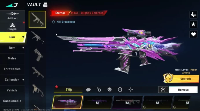 ASIA|ETERNAL M4A1-Blight's Embrace Lv3|Legendary (Magnum,M700)|Epic Execution Neck Snap|NetEase(BLS5714)