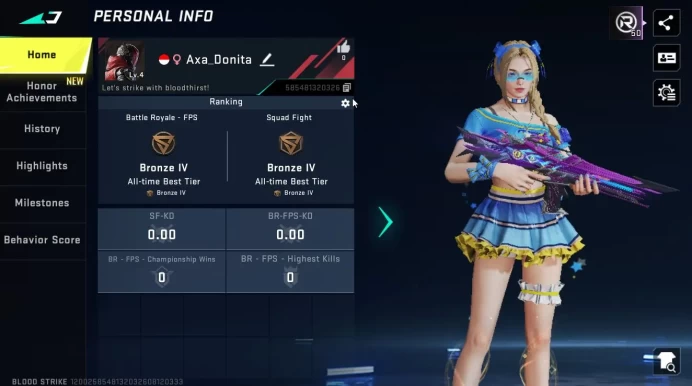 ASIA|ETERNAL M4A1-Blight's Embrace Lv3|Legendary (Embrodiary camo Chest)|Frag Grenade-Departure|NetEase(BLS5715)