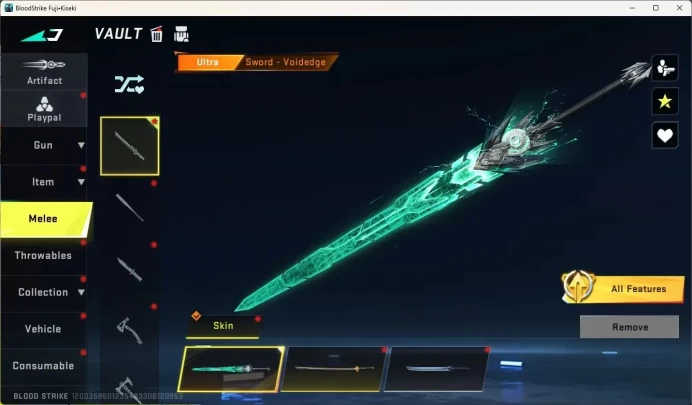 ASIA|Ultra Melee Sword|Evo:Fal-Evolved|2 Limited Gun|9 Ultra Gun|Legendary Katana-Ronin|Check SS BS2764B