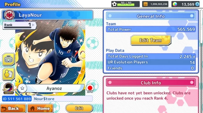 0.01 Myth Tsubasa the Rarest in the Game [Japan Flag] Super Star Genzo| 13500+ Dreamballs|Full Fresh Story Untouche[ANDROID/iOS]
