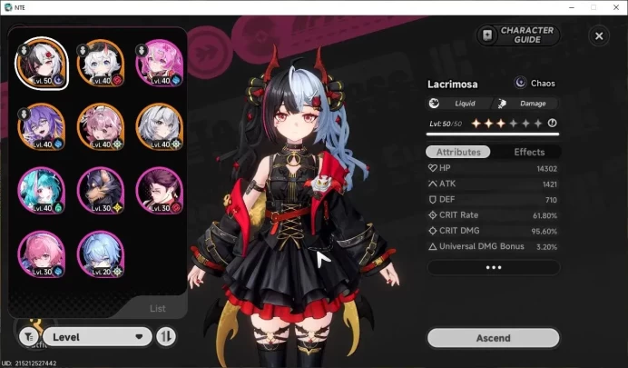 GLOBAL SEA|HL 31|TL 20|4 S-Class 1 Limited [Lacrimosa Awk 3 +Signature]+Outfit|Sheepcopter+Tomato Glider|Female MC|Email|NTE1718
