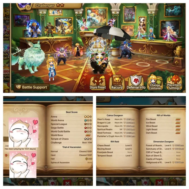 GLOBAL3981 | 162 6* Monster | 12000 Crytals | 55 NAT5 | Tian Lang(L) & 3DL