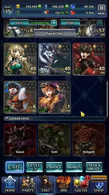 GLOBAL|Rank 19|100k Crystals|Top Tier Unit (Goddess Lilaha,CE Nael,Demongunner Lilebette,Alice Type-S)|1 LR & 13 SSR Ark|LC1538