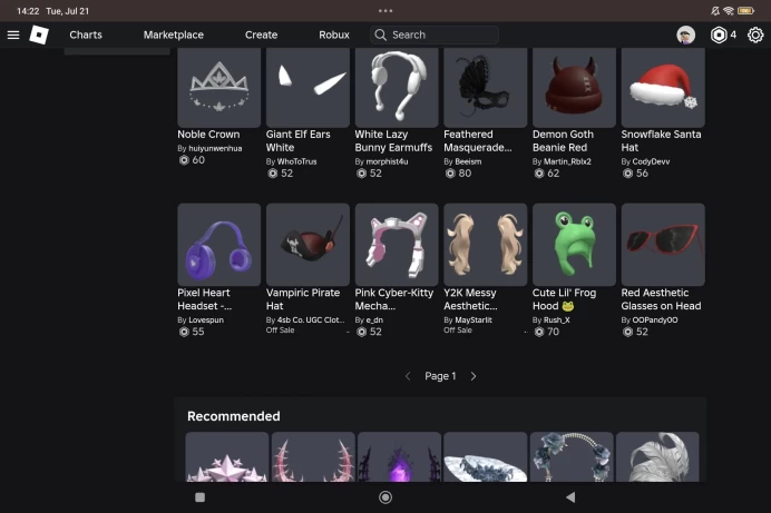 ROBLOX4676 // ACCOUNT WITH 200 Offsale Items | 13497 R$ Inventory Value | 4643 R$ Total Spent | Dress To Impress