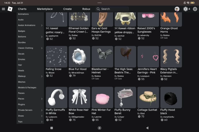 ROBLOX4676 // ACCOUNT WITH 200 Offsale Items | 13497 R$ Inventory Value | 4643 R$ Total Spent | Dress To Impress