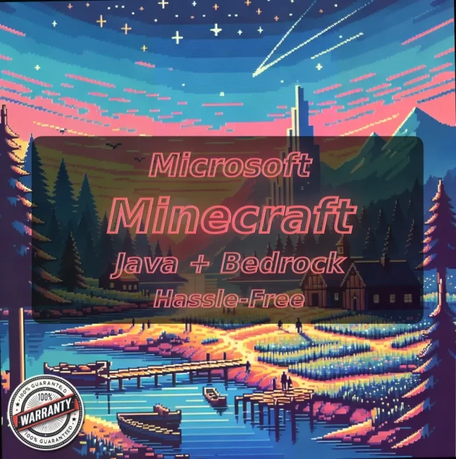 MINECRAFT | Microsoft | Java Edition + Bedrock Edition | Hypixel NO BAN | Full Access + Instant Delivery #LOT-142281