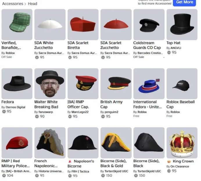 ROBLOX4679 // ACCOUNT WITH 34 Offsale Items | 2757 R Inventory Value 42366 R Total Spent | Buckingham Palace