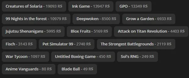 ROBLOX4682 // ACCOUNT WITH 300k TOTAL/GPO, BF, KING LEGACY AND MORE /FULL REBINDING /CHAT