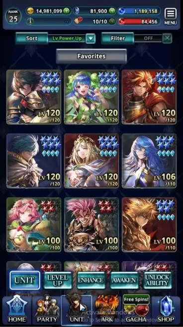 GLOBAL|Rank 25|81,9k Crys|Full BraveFrontier[Tilith,Oracle,Vargas]+[SM Sera,MP Lucia,SS Lenius,etc]|5 UR 3 LR 47 SSR Ark|LC1540
