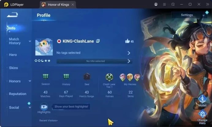 Global|60H 22S|Starter|Legend: Wukong Fire|Epic:Arthur,Lanling,Kongming|More|CheckSS HOK681B