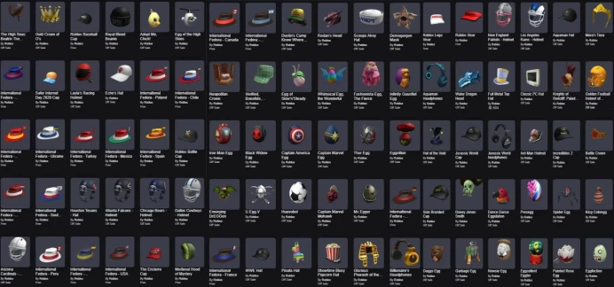 ROBLOX4770 // ACCOUNT WITH 2018 STACKED | 158 offsales /Neapolitan Crown++ /1100+ RAP