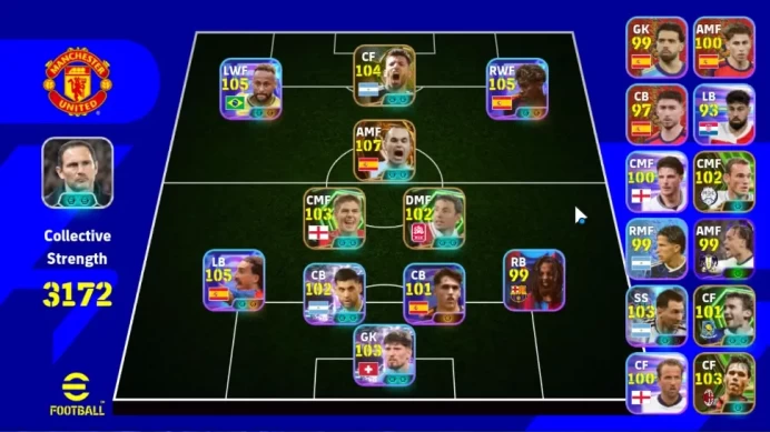 Android|Big Time Andreas Iniesta|Show Time Lamine Yamal,Neymar Jr,Marc Cucurella|Epic Sergio Aguero,Etc|PES2027|TakeMail|EF3021
