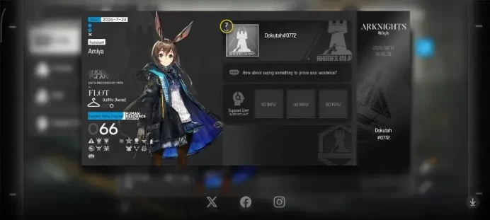 Lvl 7 |66 Operator|2 Limited| Wang, Chongyue |Entelechia|Selector On|2 - 9 Terminal|Take Email|Check SS|AK1645