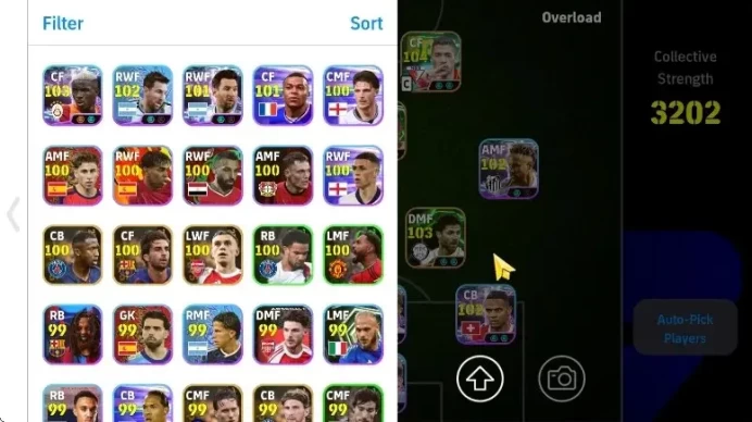 Android|Epic Pele,Sergio Aguero,Luiz Suarez,Ronaldinho Gaucho,Dragan Stojkovic,Ronald Koeman|Showtime Dani Olmo|PES2027|EF3034