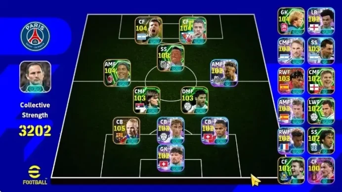 Android|Epic Pele,Sergio Aguero,Luiz Suarez,Ronaldinho Gaucho,Dragan Stojkovic,Ronald Koeman|Showtime Dani Olmo|PES2027|EF3034