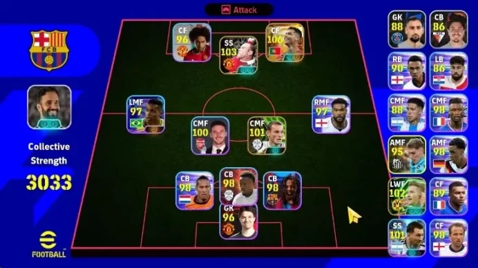 Android|Big Time Cristiano Ronaldo 23 Jun'26|Epic Wayne Rooney,Marco Reus,Wesley Sneijder|Show Time Lionel Messi|PES2027|EF3030