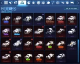 STOCK1265 // Account with Aftershock //Dominus GT// Fennec //Octane //Nimbus //Samurai //Takumi //+100 BODIES //396 WHEELS