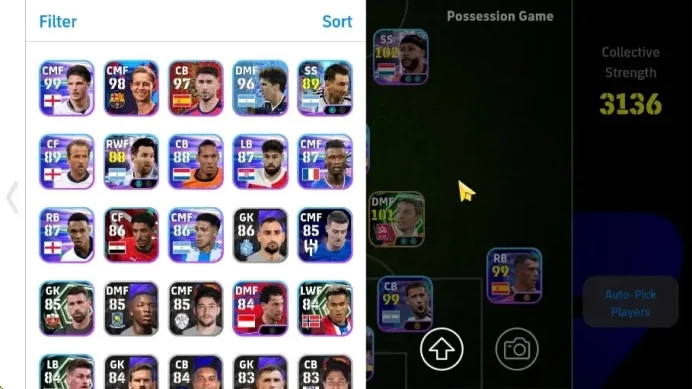Android|Epic Zlatan Ibrahimovic,Sergio Aguero,Mark van Bommel,Serginho|Showtime Kevin De Bruyne,Enzo Fernandez|PES2027|EF3039