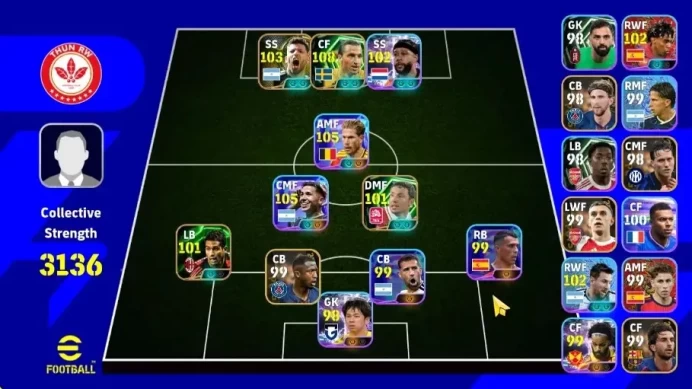Android|Epic Zlatan Ibrahimovic,Sergio Aguero,Mark van Bommel,Serginho|Showtime Kevin De Bruyne,Enzo Fernandez|PES2027|EF3039