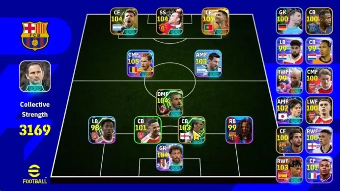 Android|Big Time Cristiano Ronaldo 23 Jun'26|Epic Gannaro Gattuso,Wayne Rooney,Sergio Aguero,Rio Ferdinand|PES2027|EF3038