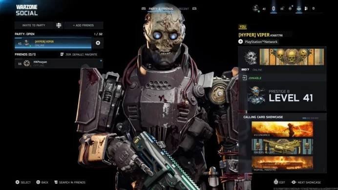 2236 - Warzone - All Platform - Level 41 - 3 Battle Pass - Prestige 8 - Event Camo - Soul Eater Camo - Slick Camo
